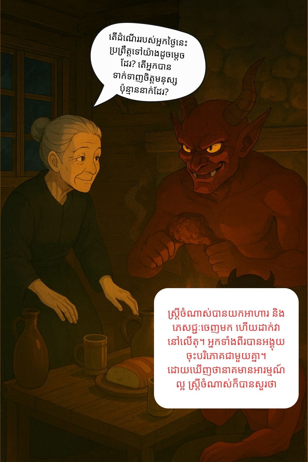 អារក្ស និងទាហានបីនាក់: oneshot